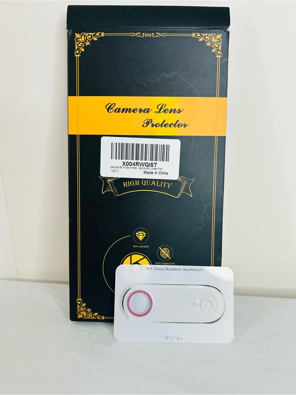Camera Lens Protector for iPhone Air - Pink Ring 6 pack